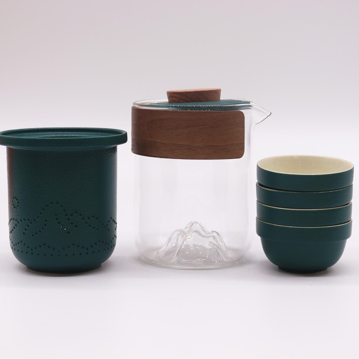 300ml Mountain Travel Teapot with an Infuser a 4 Cup Set
