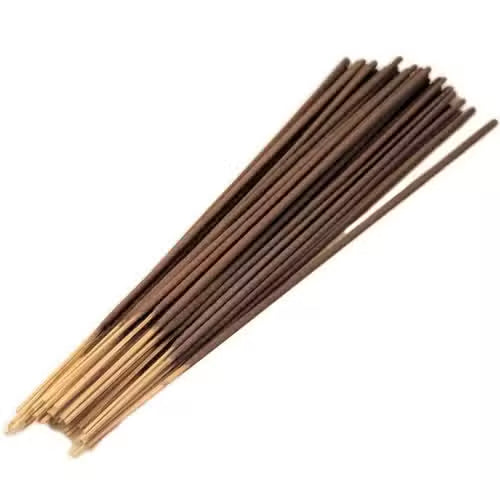 450-Piece Bulk Incense Sticks - Vetiver Gold, a loose bundle of rich brown sticks with pale wooden ends, by Quintessential Holistic Health Ltd