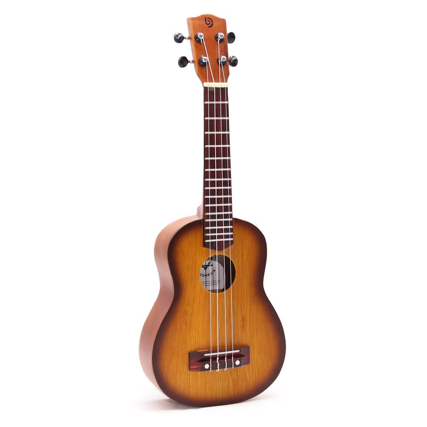 Artisan Handmade 4 String Rosewood Ukulele - Orange Sunburst