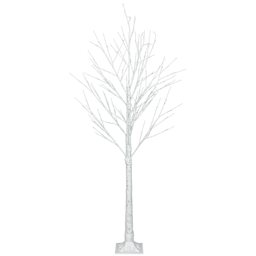 4ft LED Lit White Christmas Birch Twig Tree