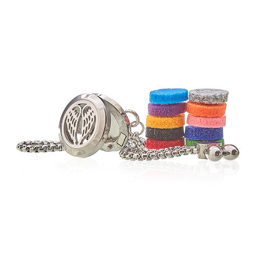 Aromatherapy Essential Oil Chain Bracelet - Angel Wings product packaging on clean background from Quintessential Holistic Health Ltd