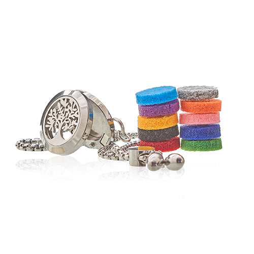 Aromatherapy Essential Oil Chain Bracelet - Tree of Life product packaging on clean background from Quintessential Holistic Health Ltd