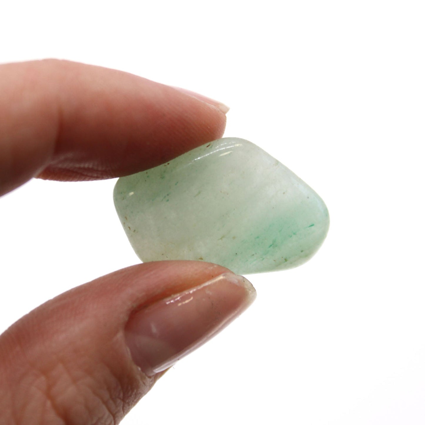 24 x Polished Natural Tumble Stones- Small / Green Aventurine product packaging on clean background from Quintessential Holistic Health Ltd