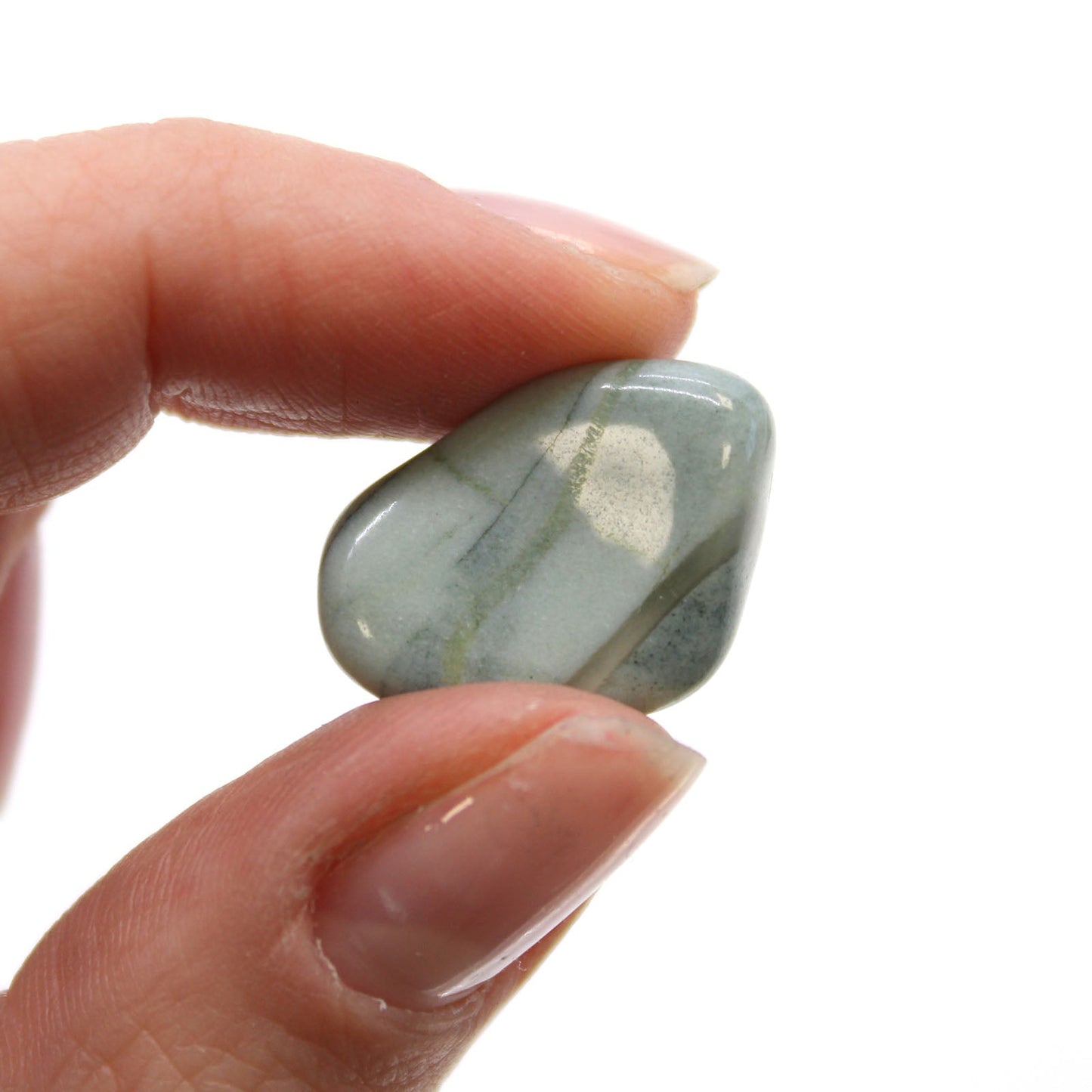 24 x Polished Natural Tumble Stones - Small / Bloodstone Sephtonite product packaging on clean background from Quintessential Holistic Health Ltd