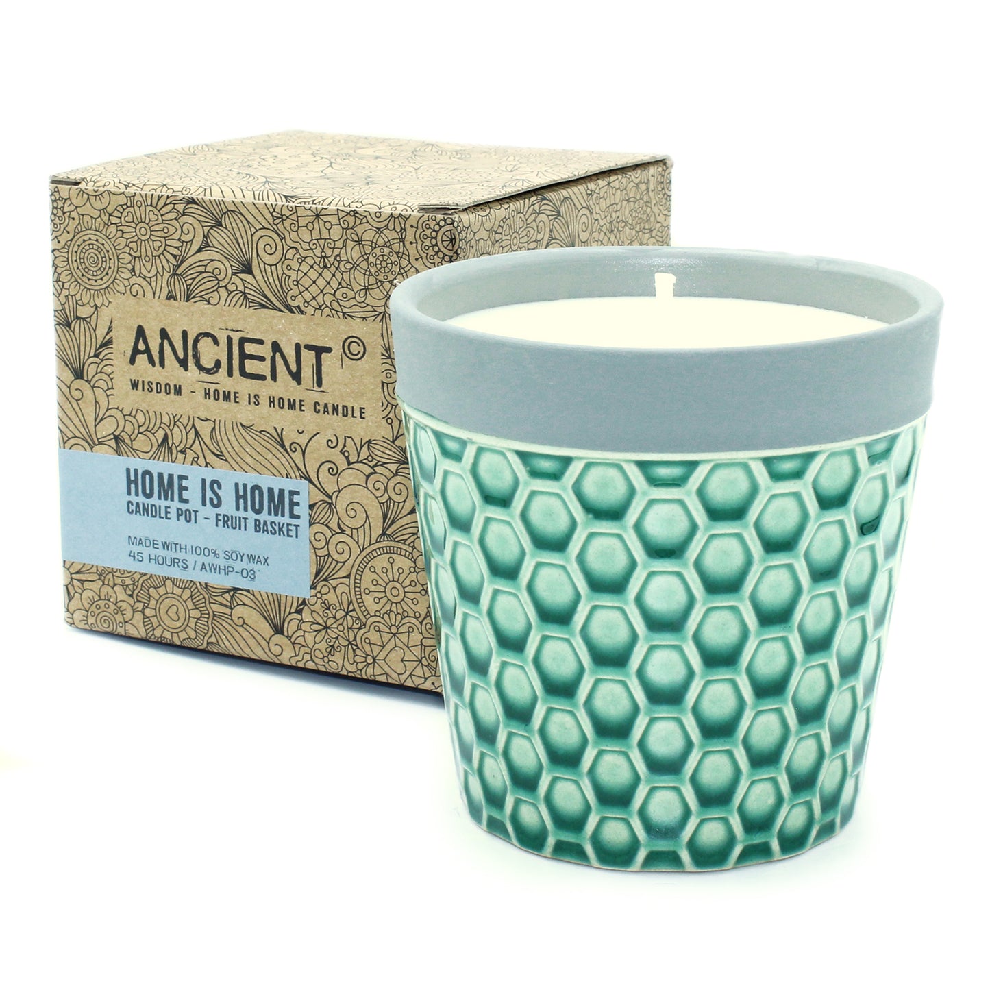 Eco-Friendly Scented Soy Candle in a Re-Usable Ceramic Pot