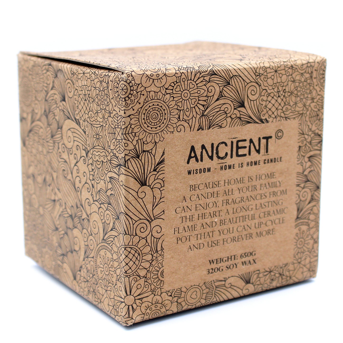 Eco-Friendly Scented Soy Candle in a Re-Usable Ceramic Pot