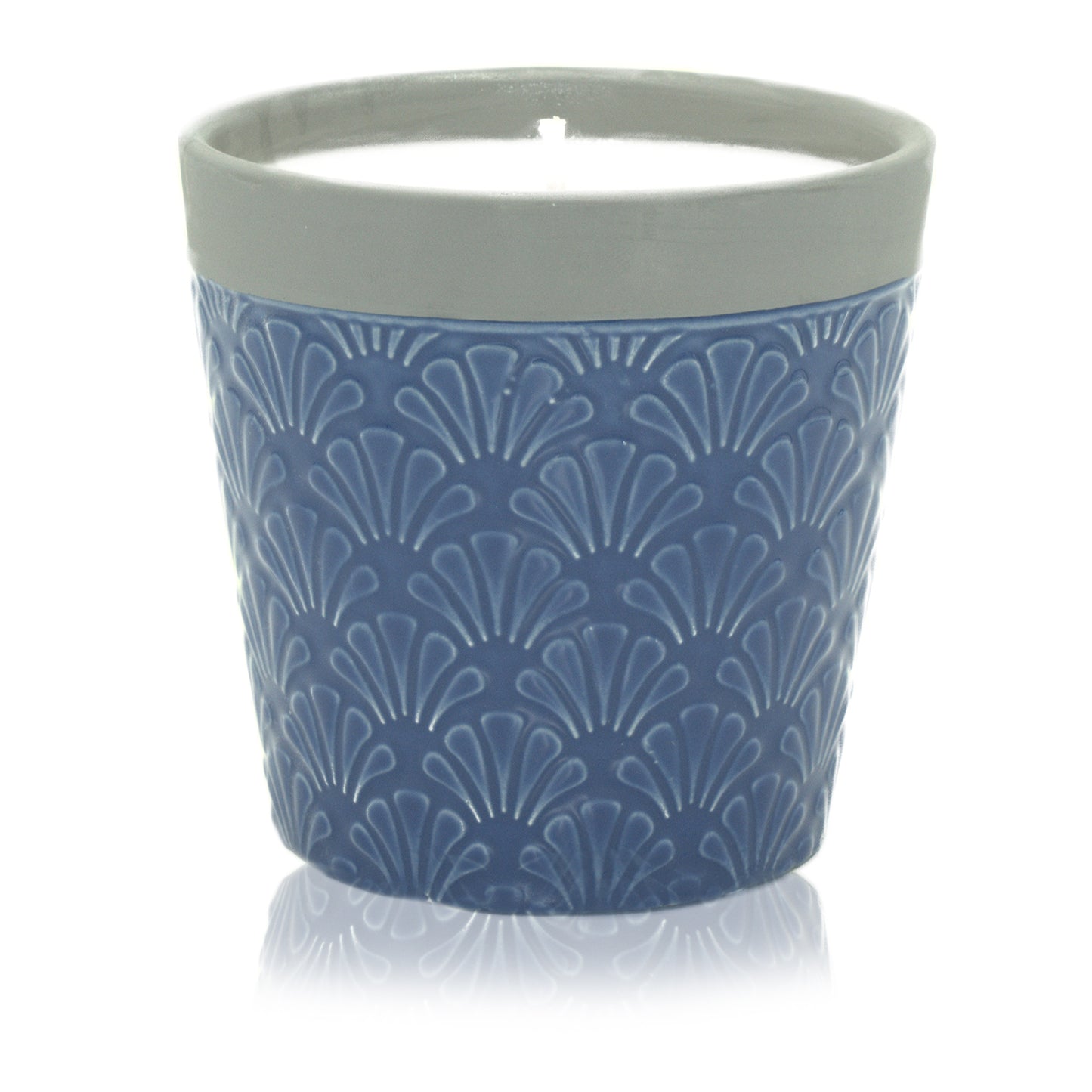 Eco-Friendly Scented Soy Candle in a Re-Usable Ceramic Pot