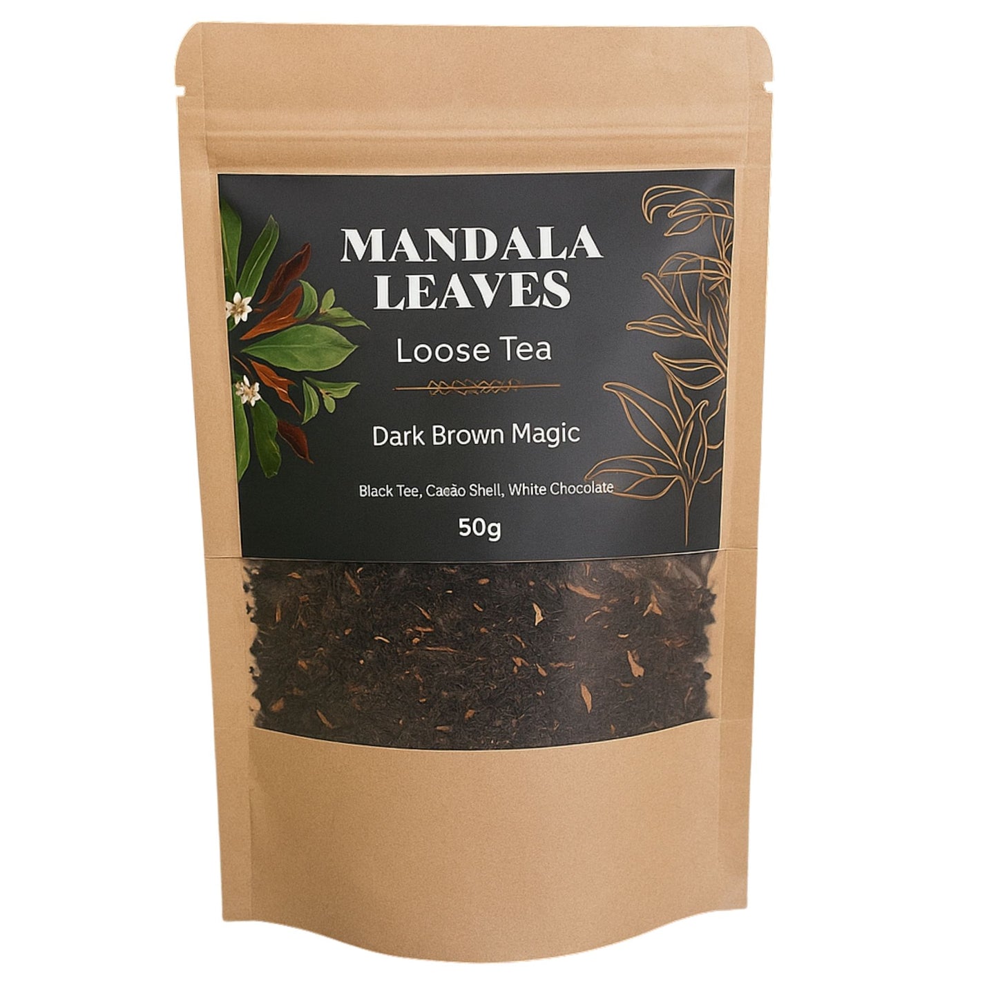 Dark Brown Magic Blend Artisan Tea - Bagged - 50g - product image 3 from Quintessential Holistic Health Ltd UK