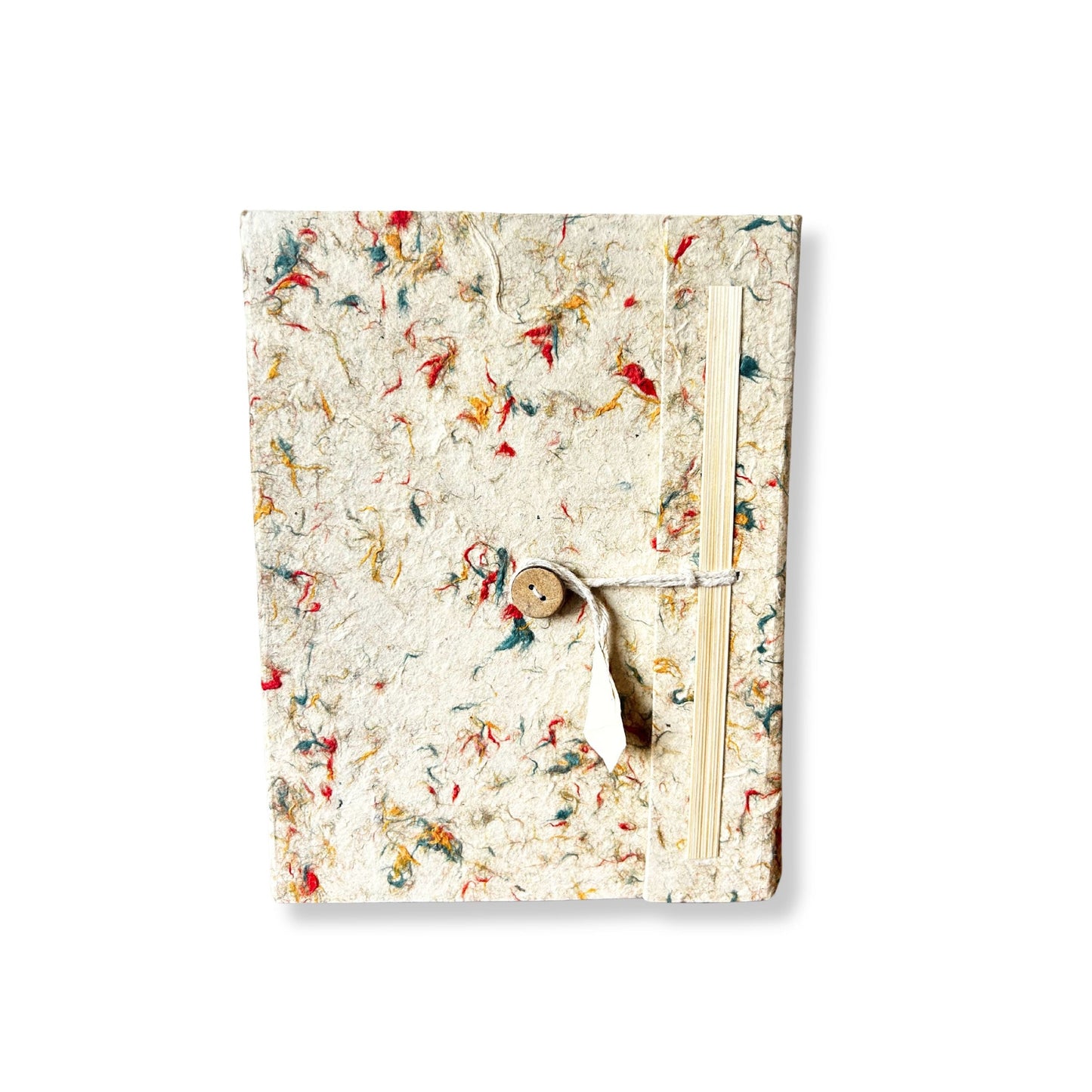 A6 Eco-Friendly Lokta Paper Notebook - Mixed Colour Cotton