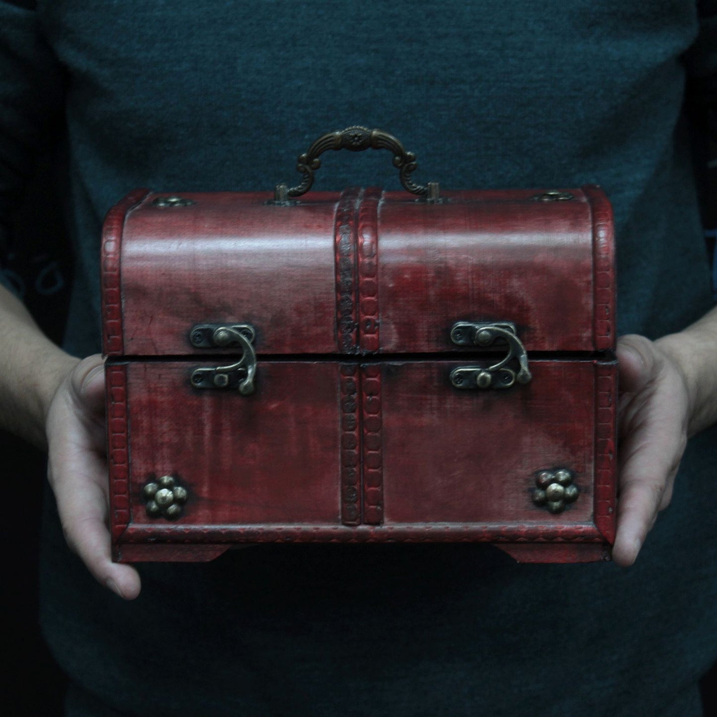 Set of 3 Decorative Vintage Style Storage Chests - Classic