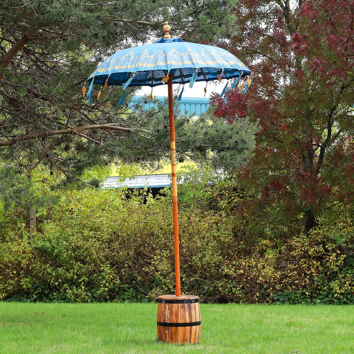 Handcrafted Decorative Parasol - Medium / Turquoise