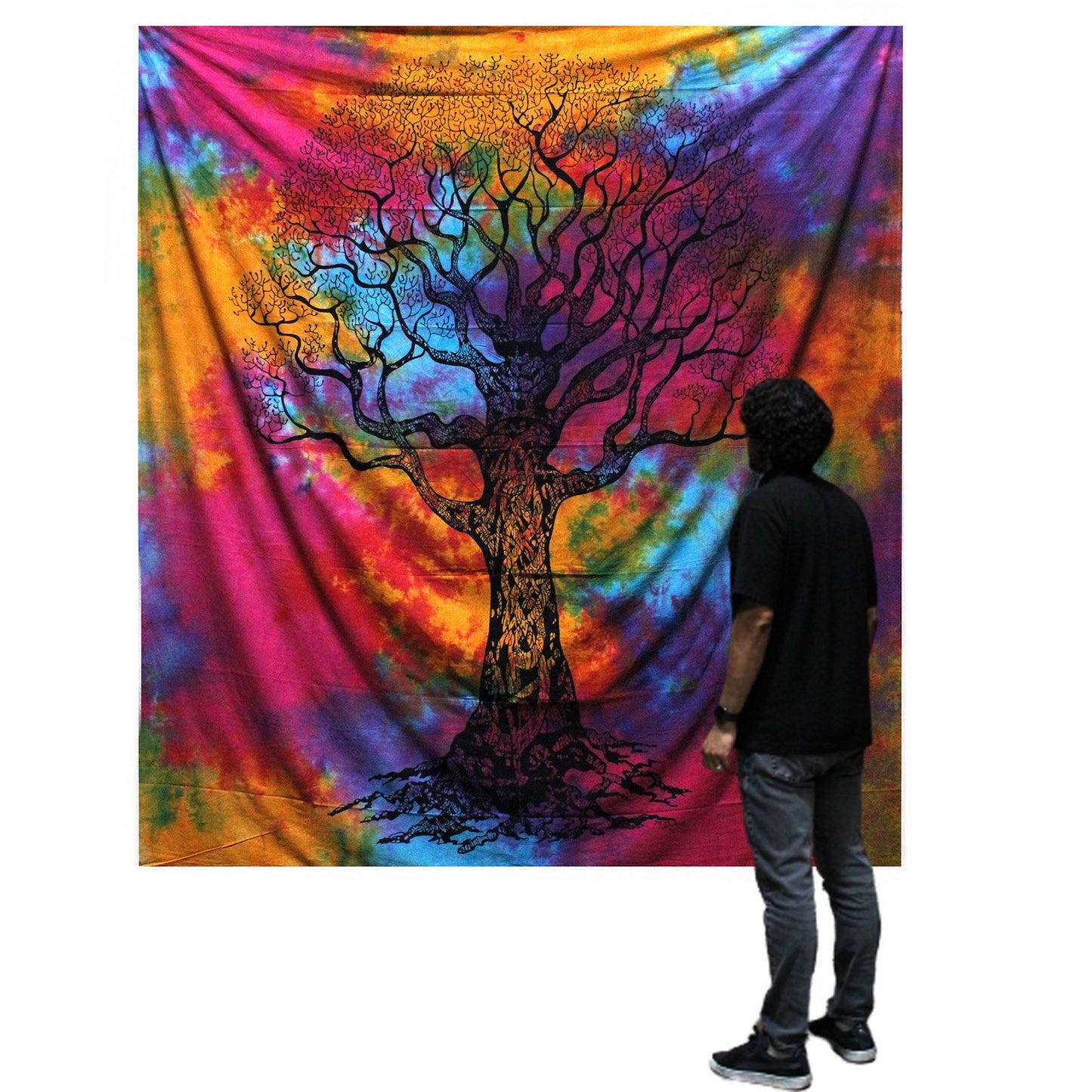 Cotton Wall Hanging or Bedspread - Double / Winter Tree