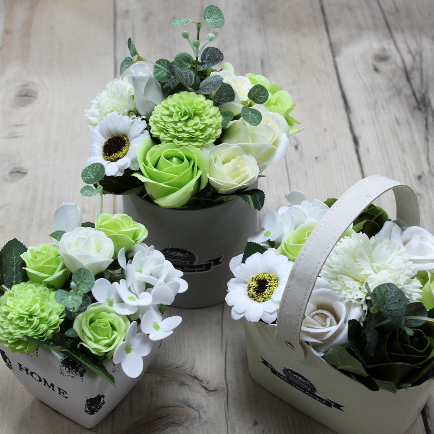 Petite Bouquet Basket - Pastel Green