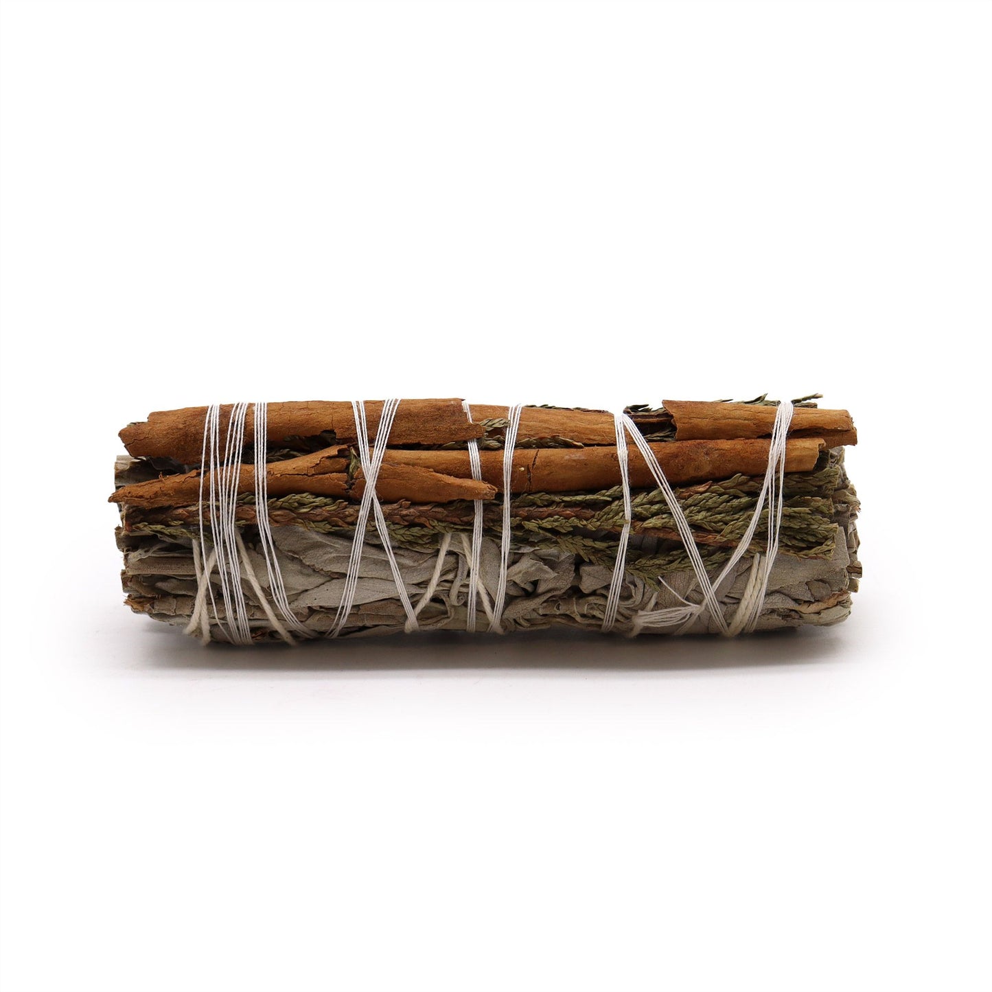 10cm Handcrafted Incense Smudge Stick - White Sage, Cedar and Cinnamon