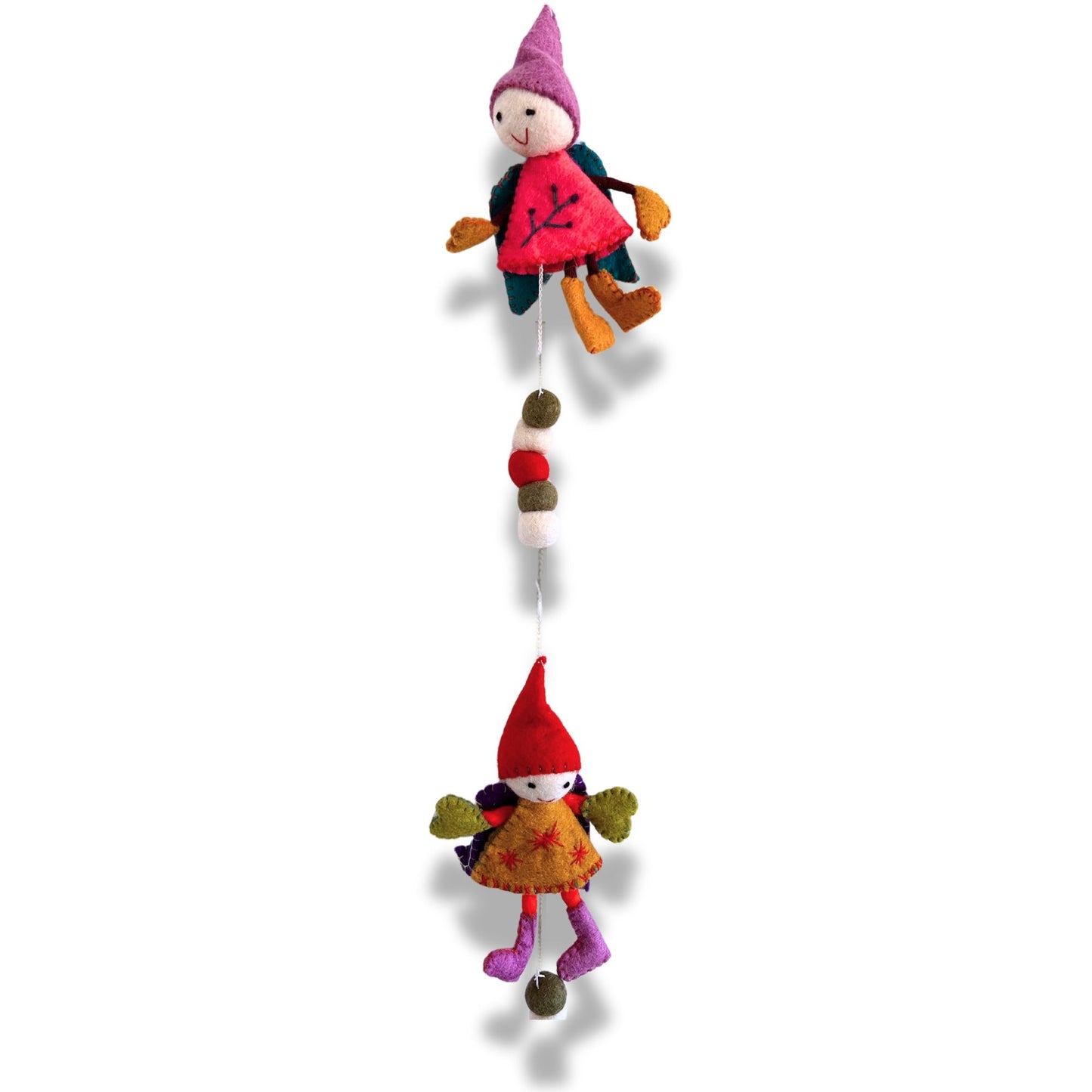 Handmade Childs Nursery Felt Wall or Ceiling Hanging - Fairy Angels