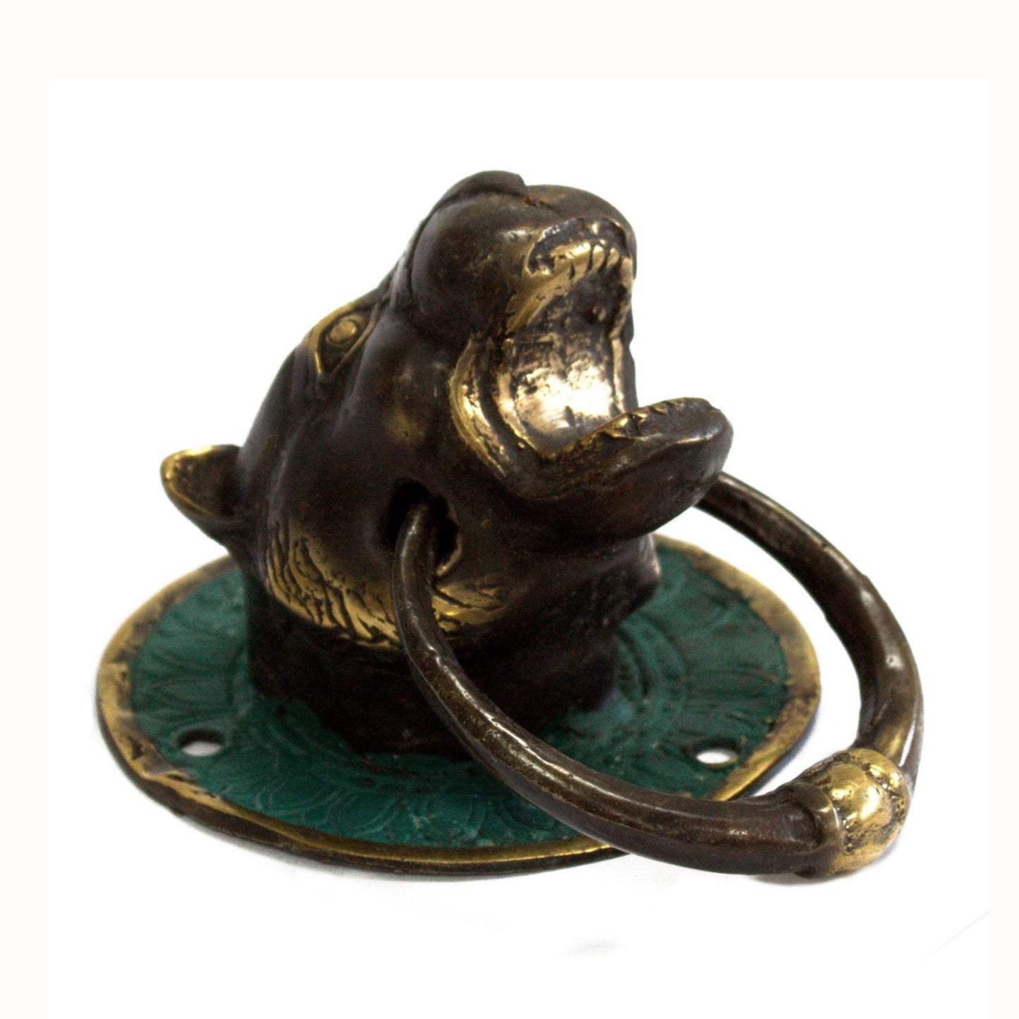 Animal Brass Door Knockers - Tigers Head product packaging on clean background from Quintessential Holistic Health Ltd