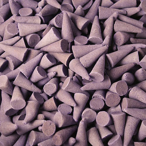 850 Piece Bulk Incense Cones - Lavender product packaging on clean background from Quintessential Holistic Health Ltd