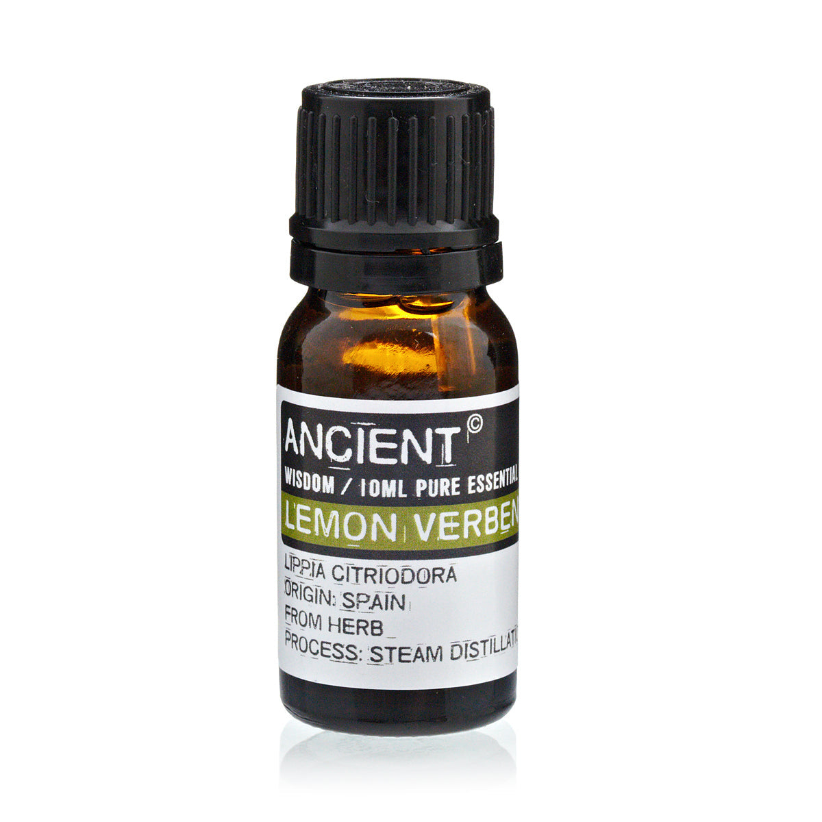 10ml Essential Oil - Lemon Verbena product packaging on clean background from Quintessential Holistic Health Ltd