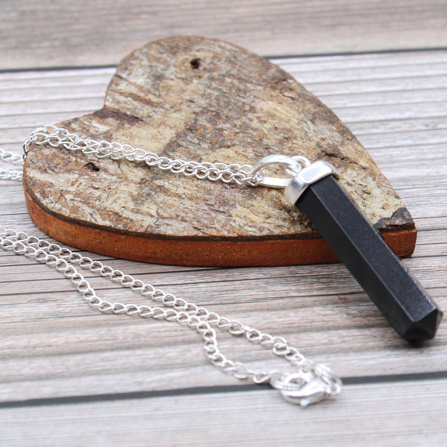 Classic Point Gemstone Unisex Pendant