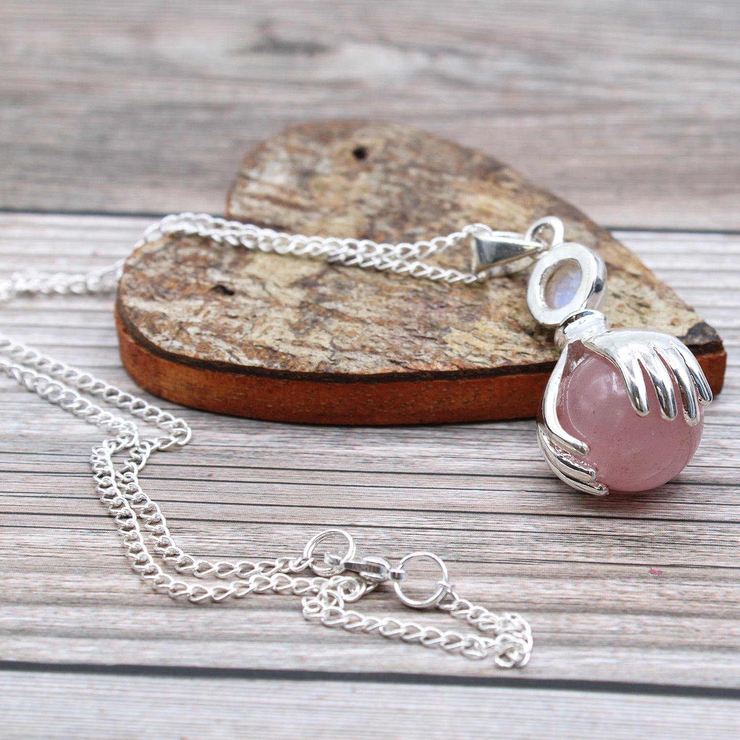 Healing Hands Gemstone Unisex Pendant