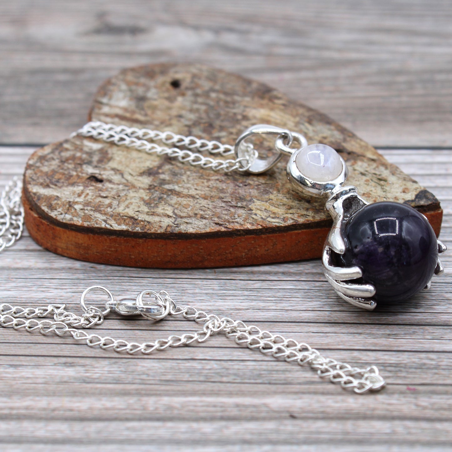 Healing Hands Gemstone Unisex Pendant