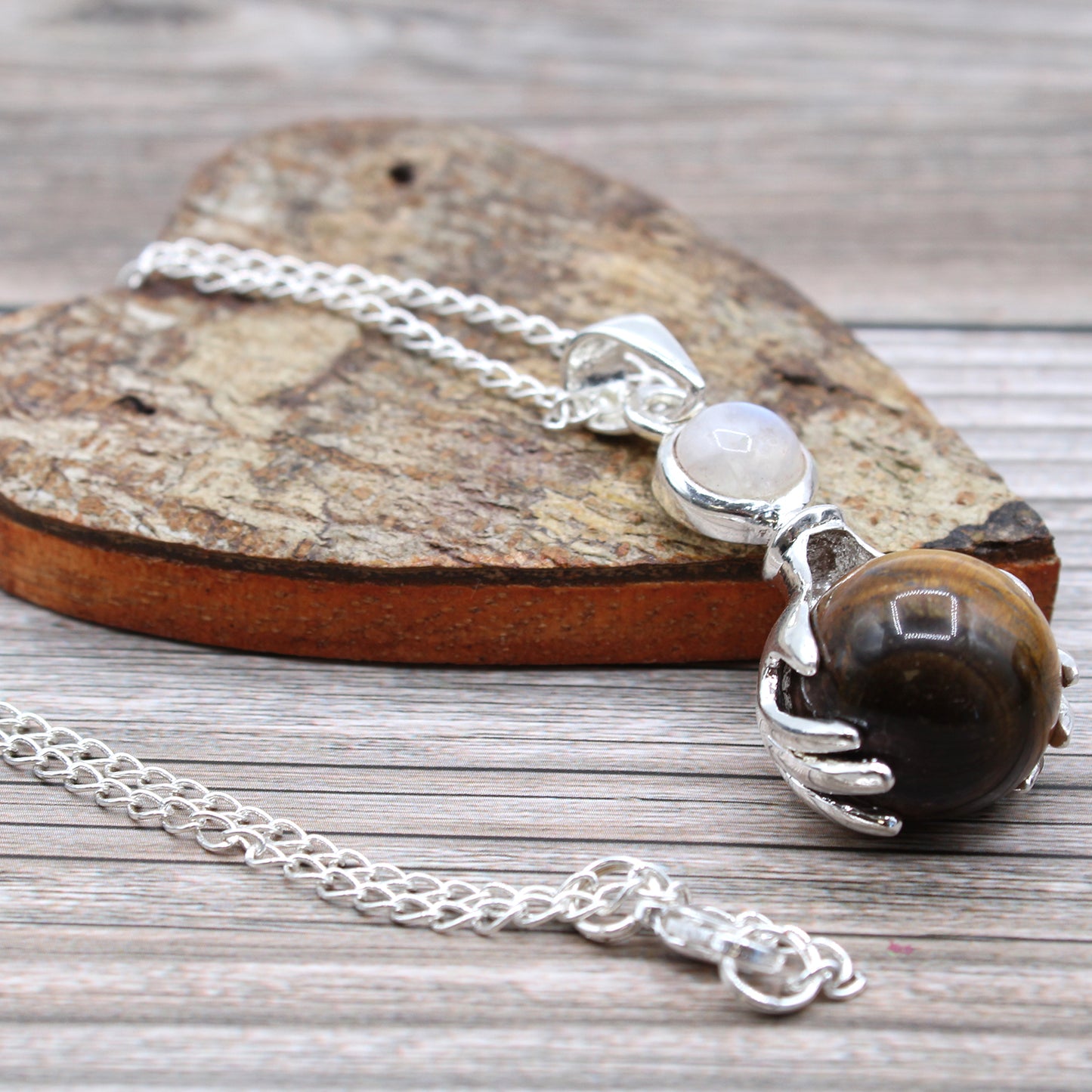 Healing Hands Gemstone Unisex Pendant