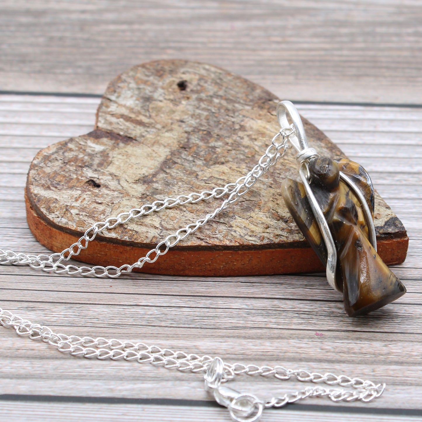Guardian Angel Gemstone Unisex Pendant