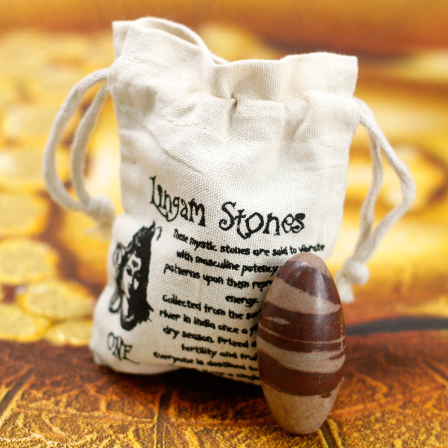 1 x Shiva Lingam Egg Shaped Stone - Medium product packaging on clean background from Quintessential Holistic Health Ltd