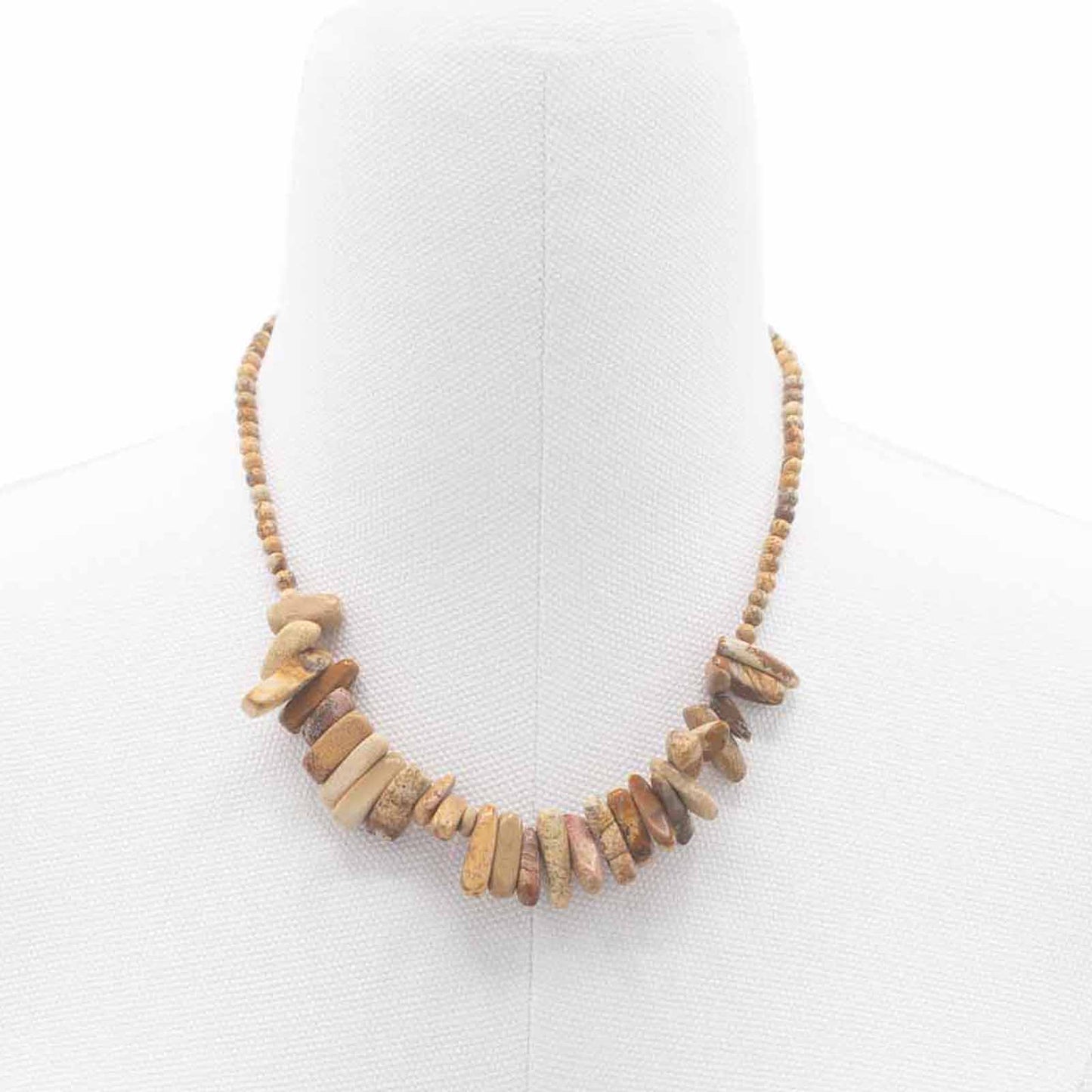 Long Stone Unisex Gem Necklace