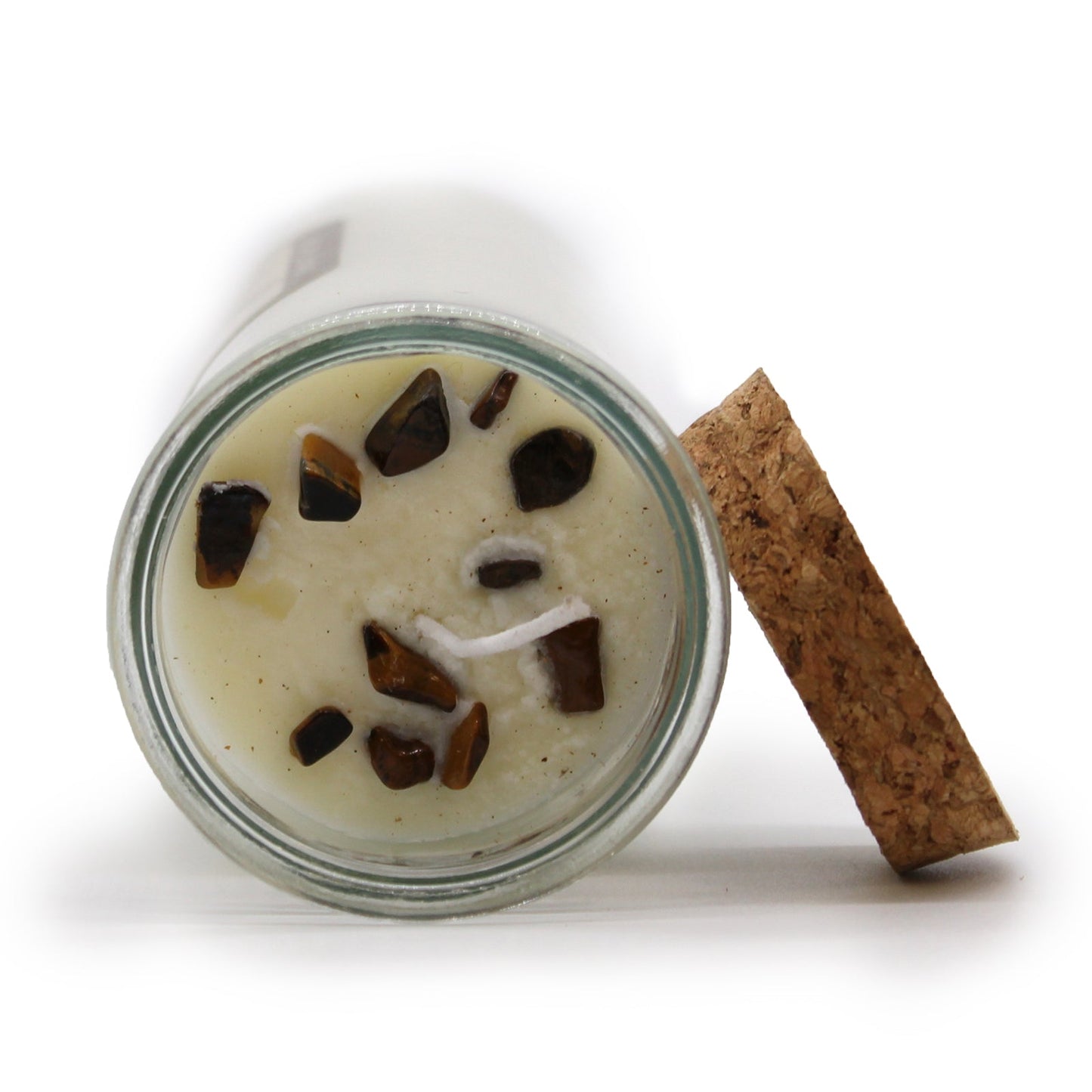 Magic Spell Gemstone Eco-Friendly Soy Wax Candle - Confidence product packaging on clean background from Quintessential Holistic Health Ltd