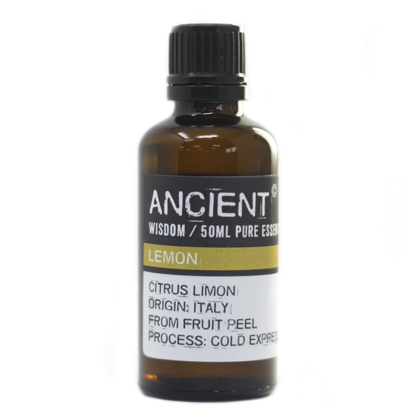 50ml Professional Essential Oil - Lemon product packaging on clean background from Quintessential Holistic Health Ltd