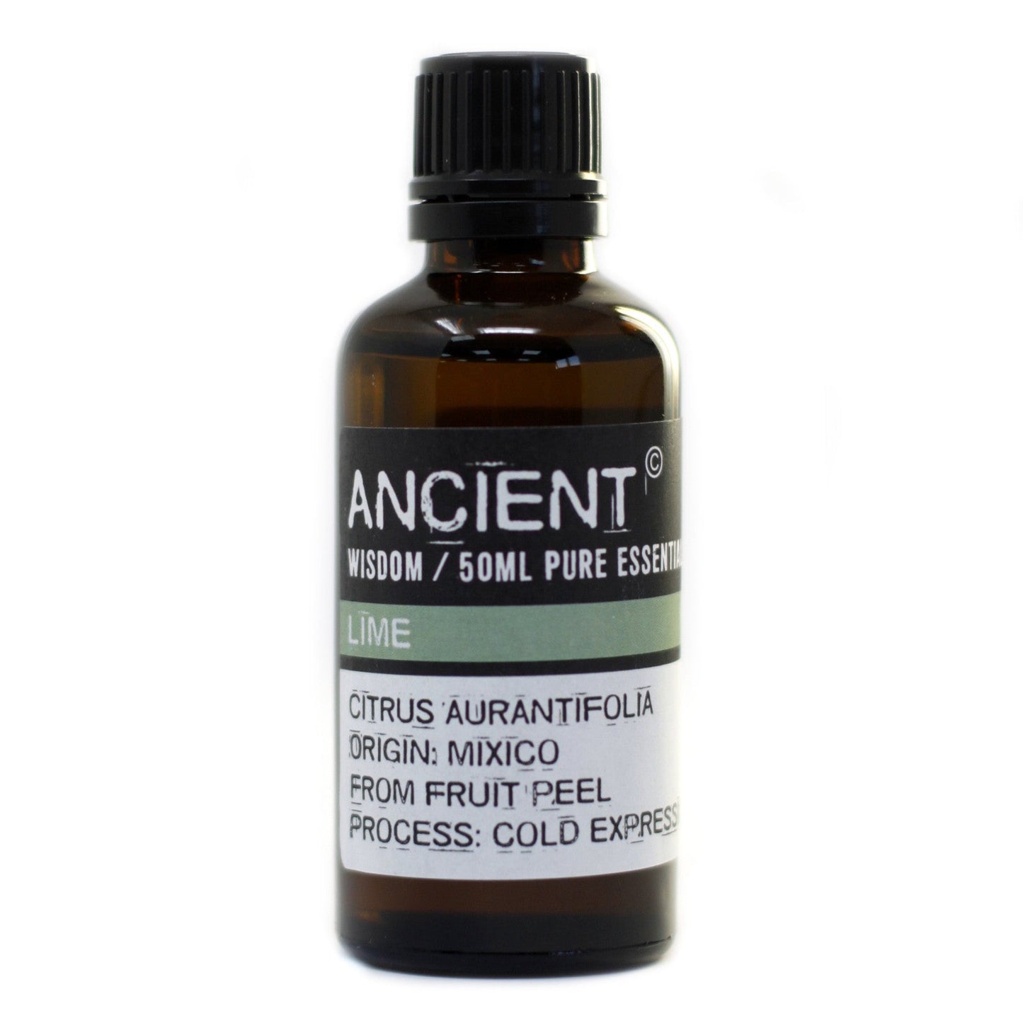 50ml Professional Essential Oil - Lime product packaging on clean background from Quintessential Holistic Health Ltd