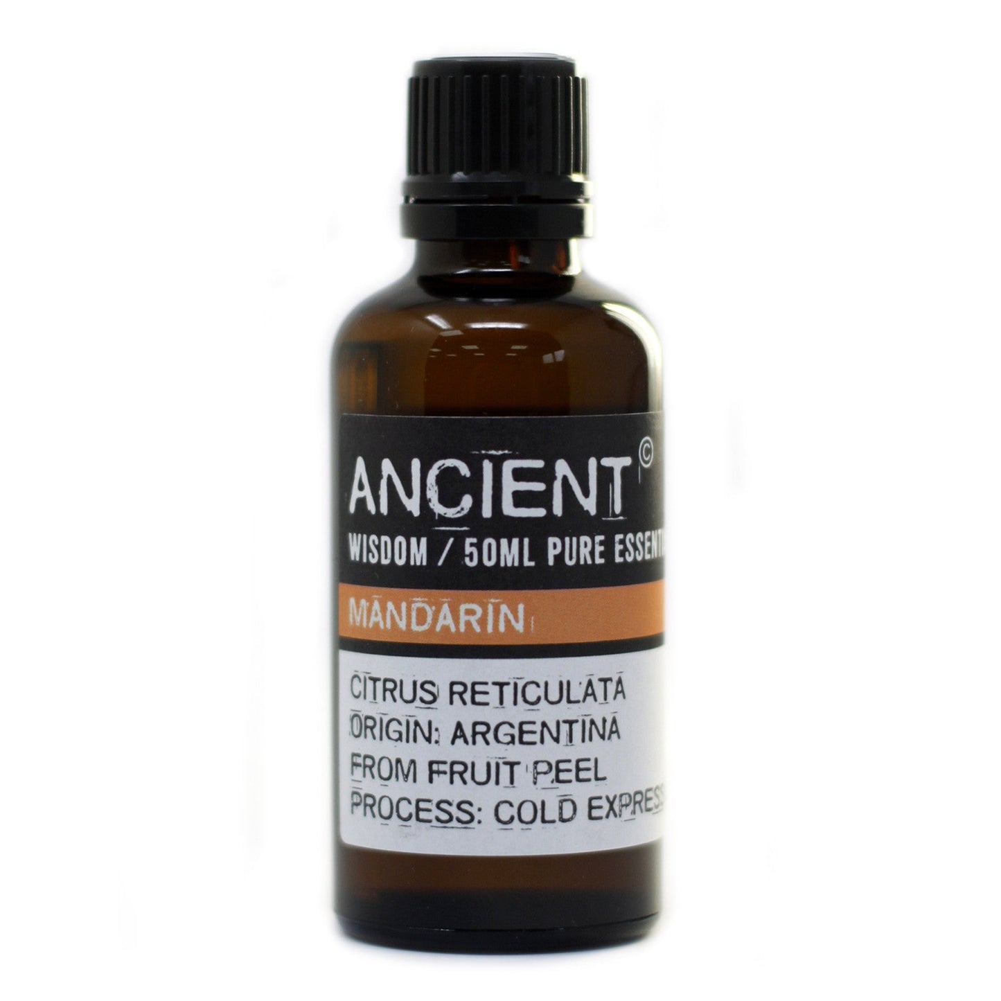50ml Professional Essential Oil - Mandarin product packaging on clean background from Quintessential Holistic Health Ltd