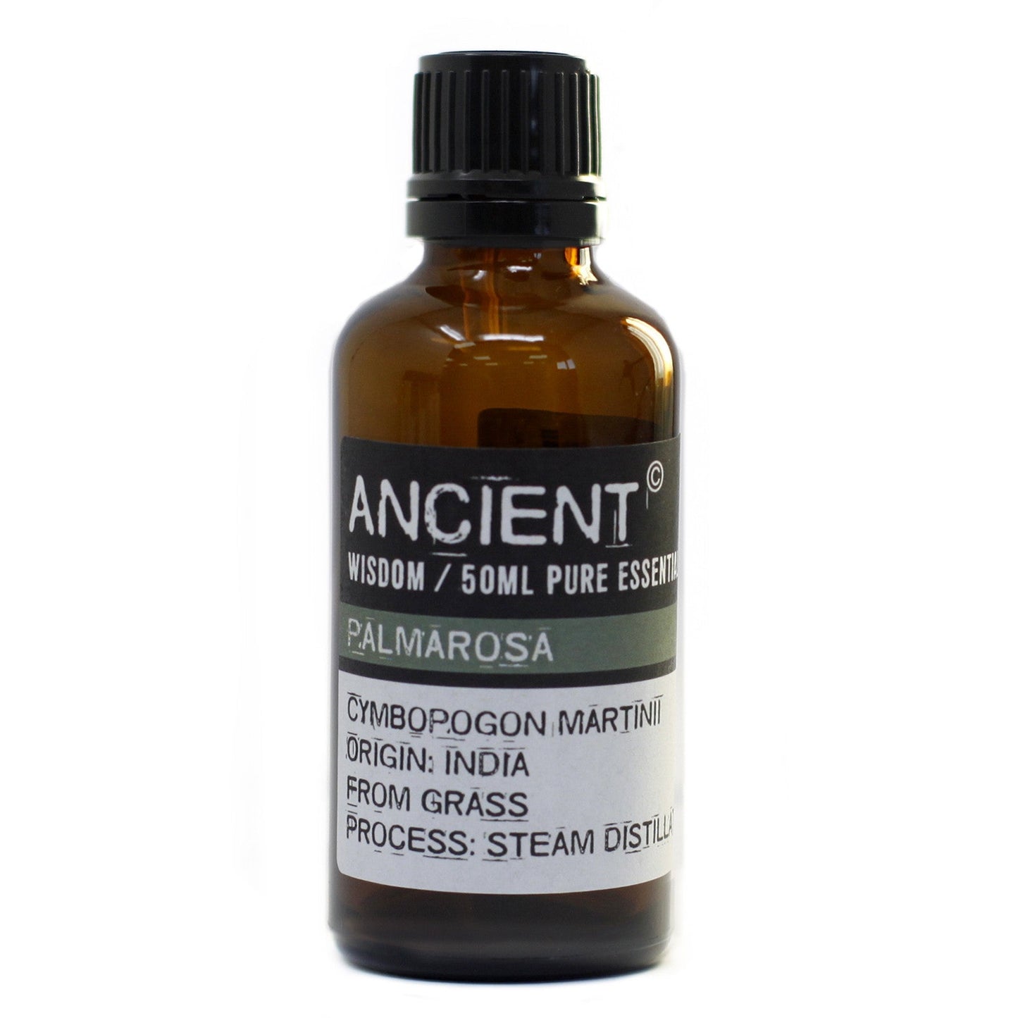 50ml Professional Essential Oil - Palmarosa product packaging on clean background from Quintessential Holistic Health Ltd
