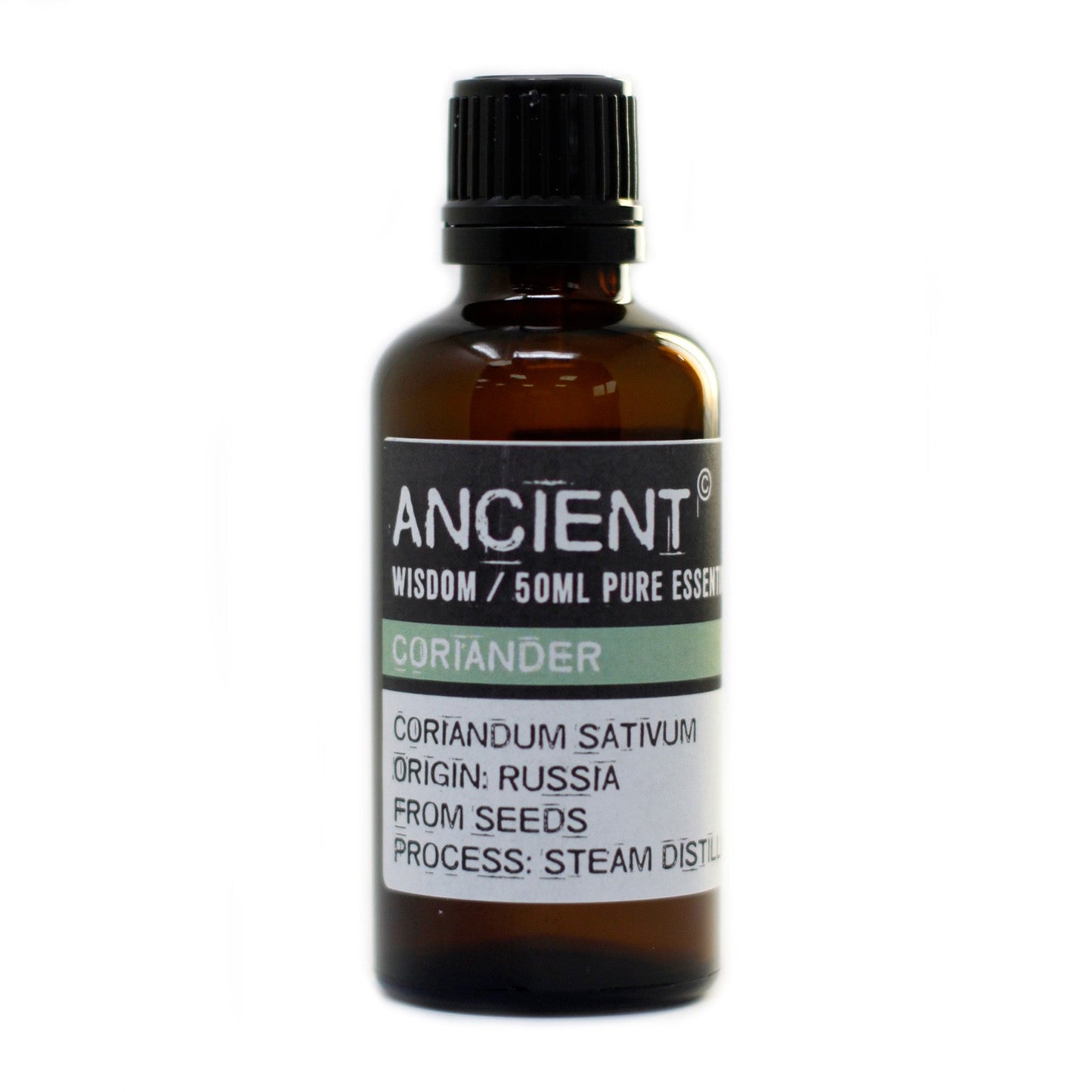 50ml Professional Essential Oil - Coriander Seed product packaging on clean background from Quintessential Holistic Health Ltd