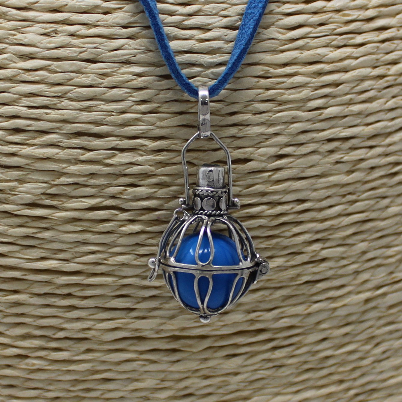 Medium Hand Made 925 Silver Angel Bells Pendant Necklace