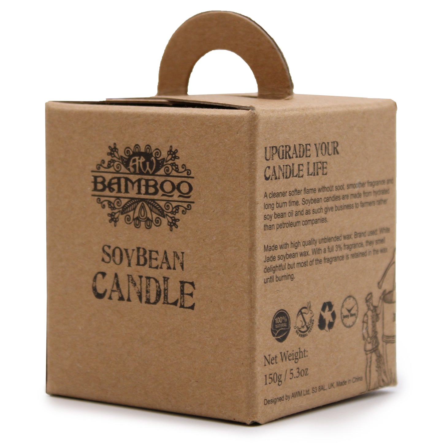 Scented Eco-Friendly Soybean Recycled Jar Candles I - Z