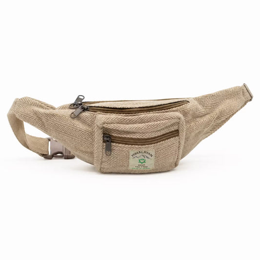 Natural eco-friendly hemp and cotton bum bag