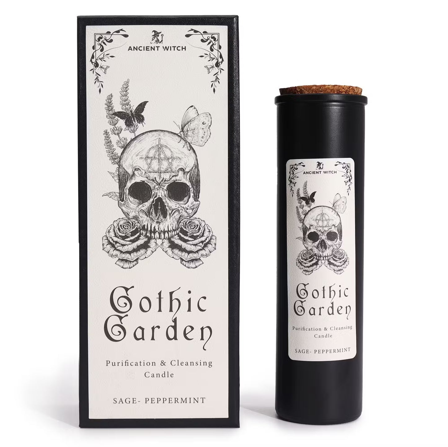 Ancient Witch Ritual Candle - Gothic Garden / Cleansing and Purification