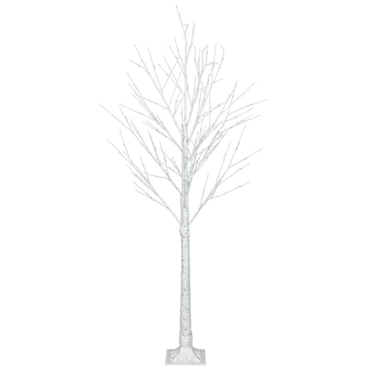 4ft LED Lit White Christmas Birch Twig Tree product packaging on clean background from Quintessential Holistic Health Ltd