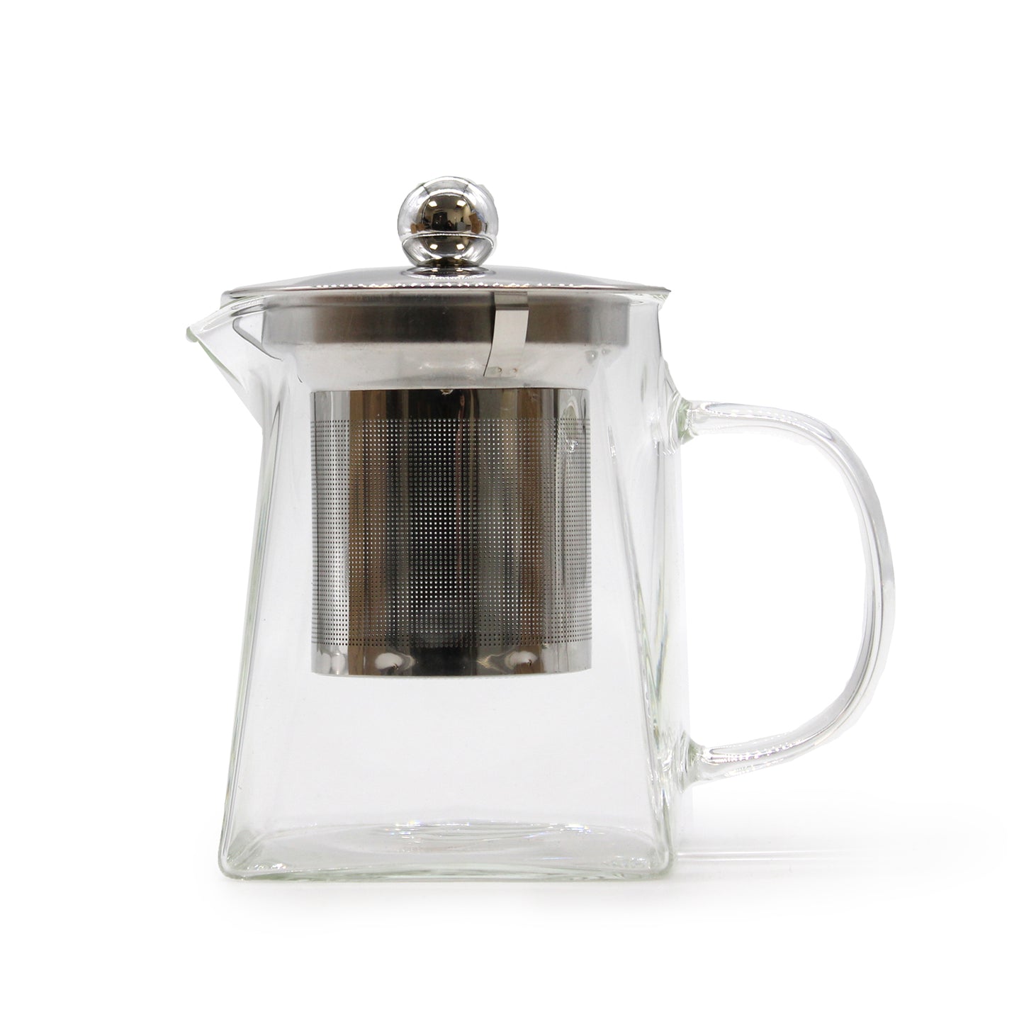 350ml Glass Tower Infuser Teapot with Stainless Steel Strainer
