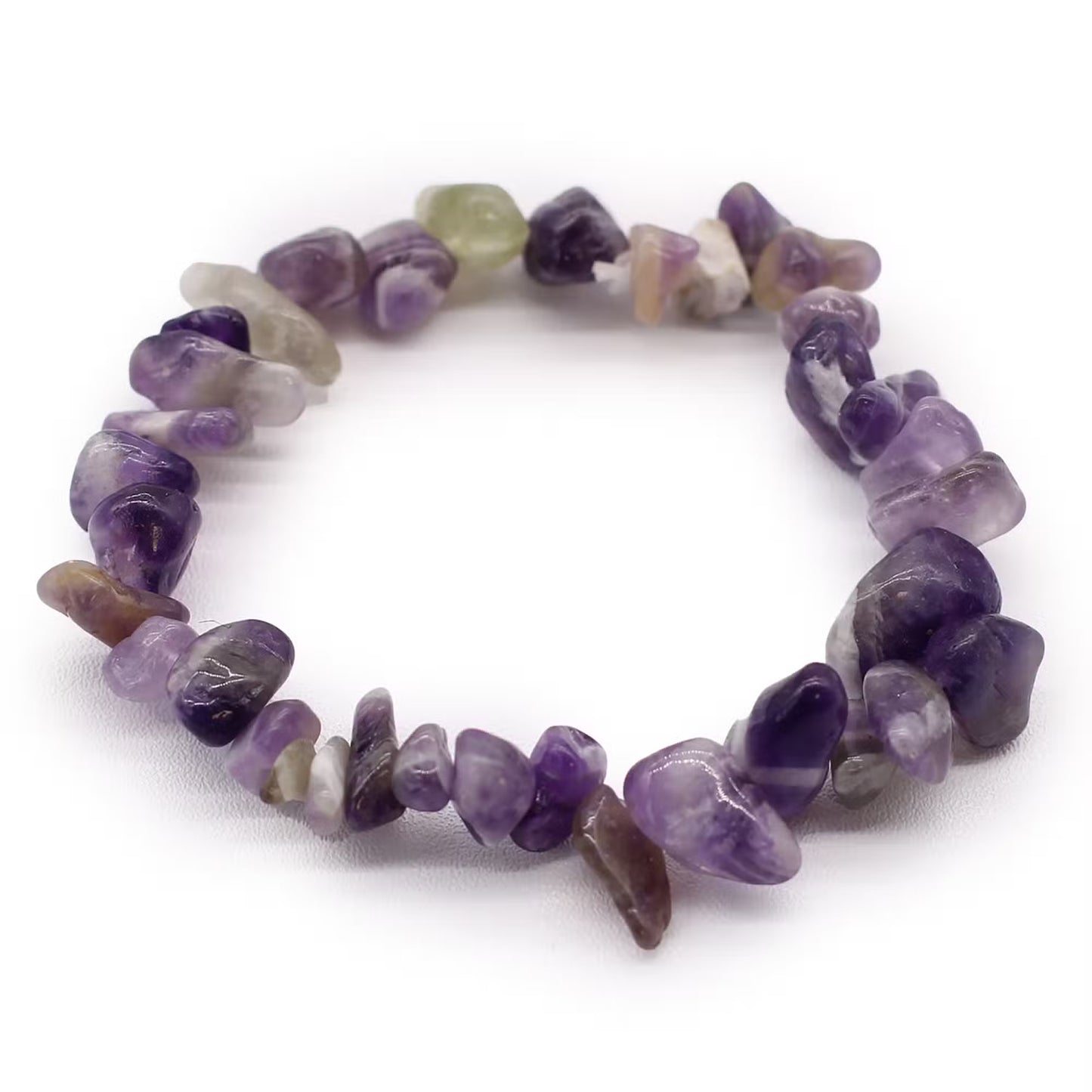 Chip Stone Bracelet - Amethyst