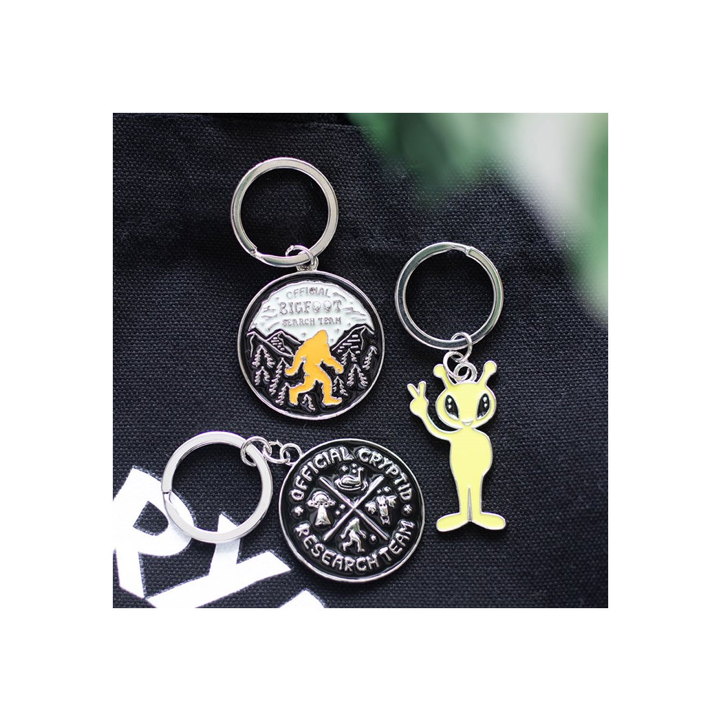 Cryptid Research Team Keyring