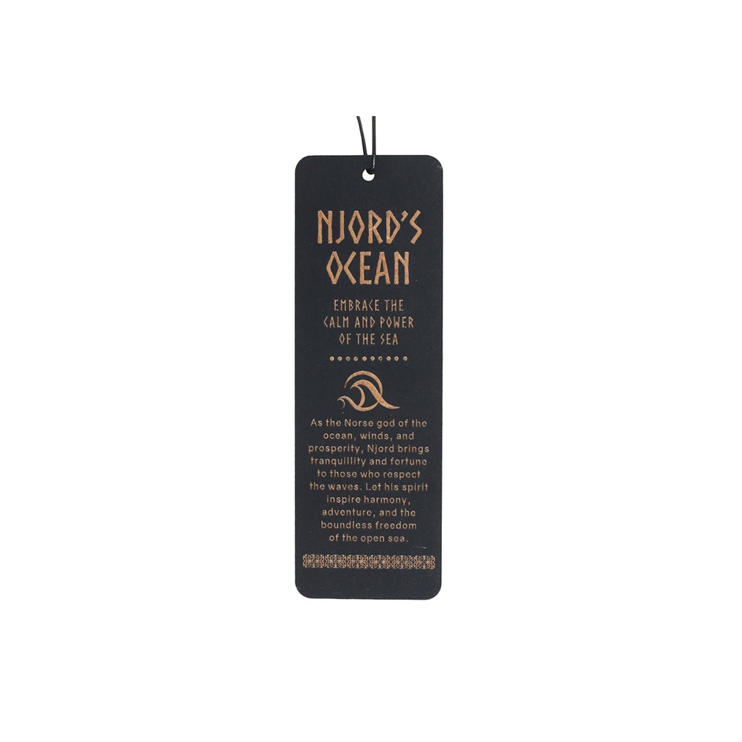 Njord's Ocean Wooden Bookmark