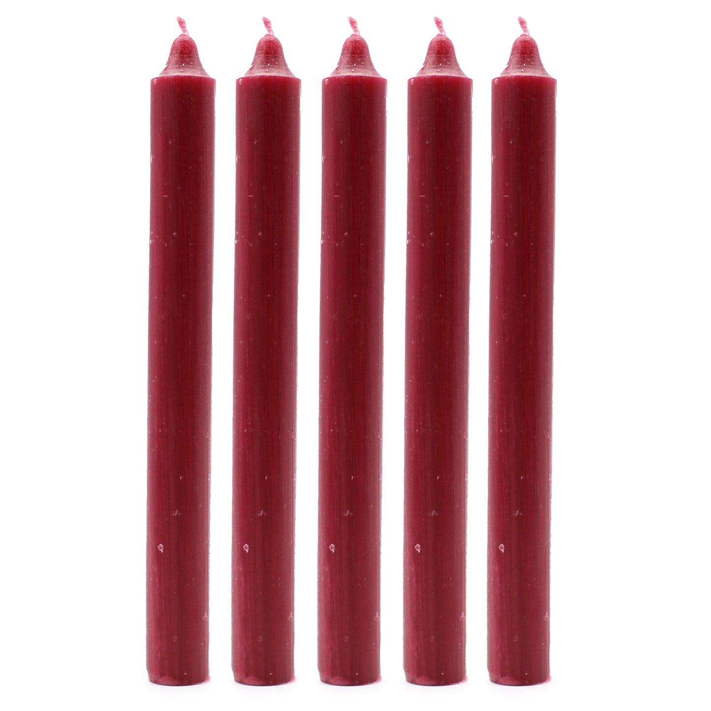 Pack of 5 x Handmade UK Solid Dinner Candles / Various Colours A - L