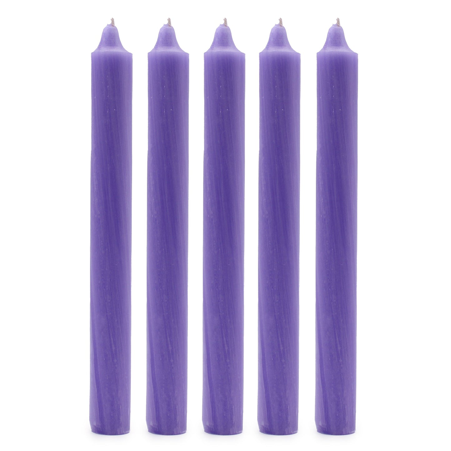 Pack of 5 x Handmade UK Solid Dinner Candles / Various Colours A - L