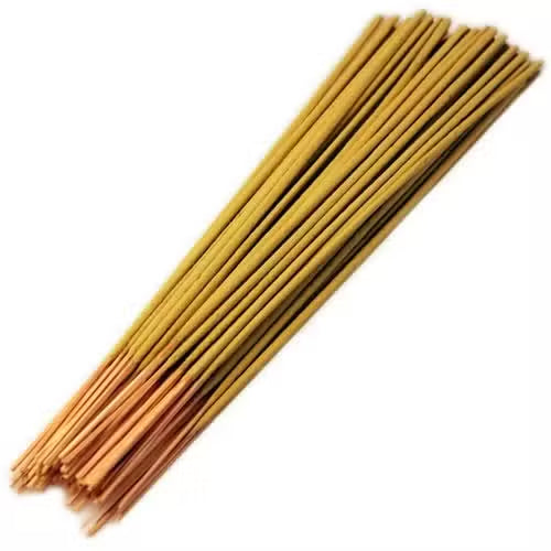 450 Piece Bulk Incense Sticks - Lemon, a bundle of yellow-gold sticks with reddish-brown wooden ends, by Quintessential Holistic Health Ltd