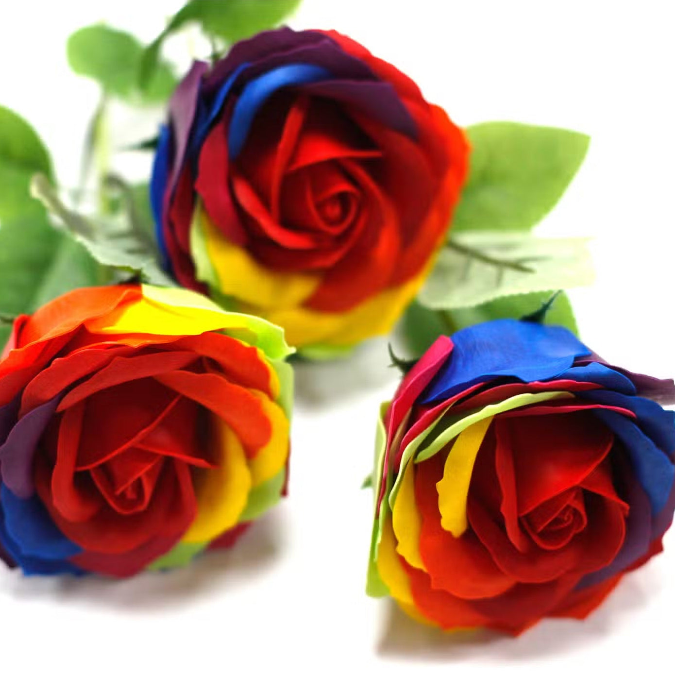 Luxury Soap Rose - Rainbow