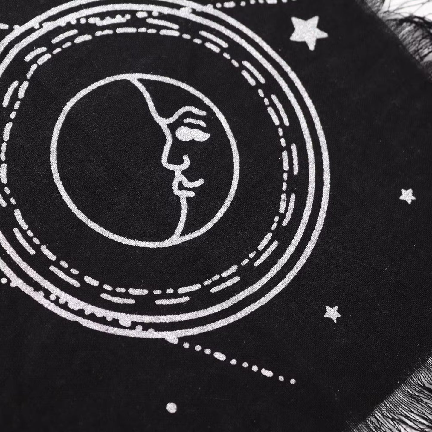 Esoteric Cotton Altar Cloth - Sun and Moon