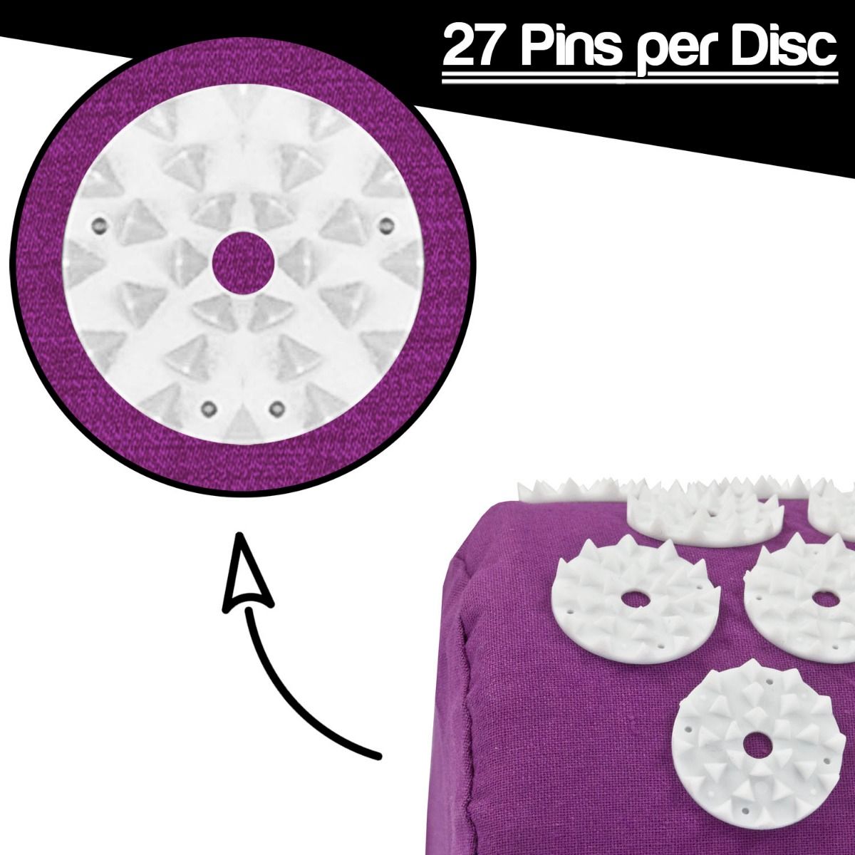 Acupressure Mat, Pillow and Ball Set